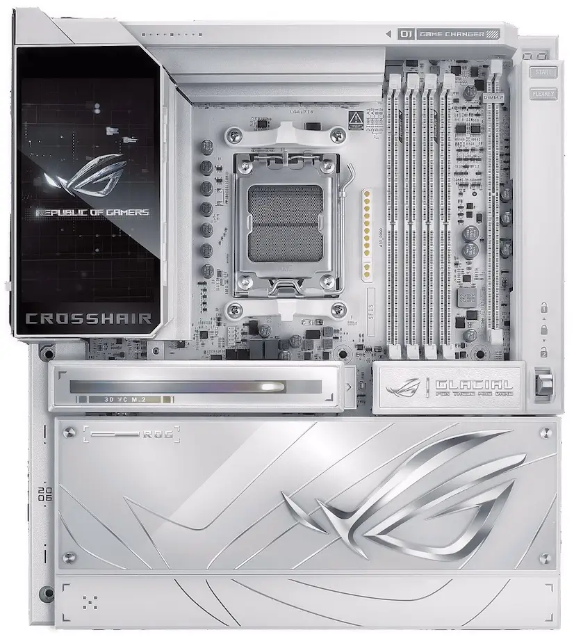 Informático Arganzuela - Montaje Placa Base ASUS ROG CROSSHAIR X870E GLACIAL Arganzuela